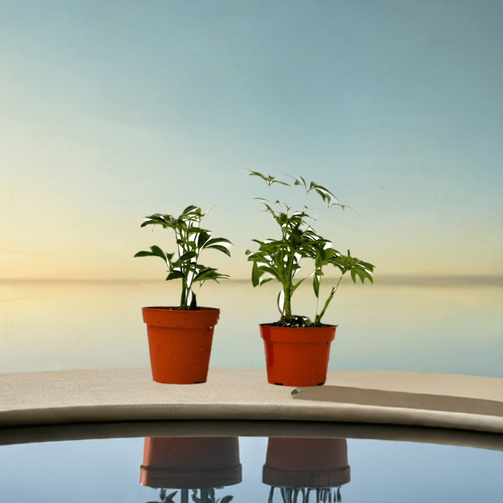 2 Different Schefflera Plants Variety Pack - 4" Pot - Plantonio