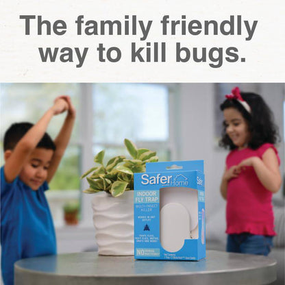 Safer Home SH502 Indoor Plug-In Fly Trap for Flies, Fruit Flies, Moths, Gnats, and Other Flying Insects – 400 Sq Ft of Protection - Plantonio
